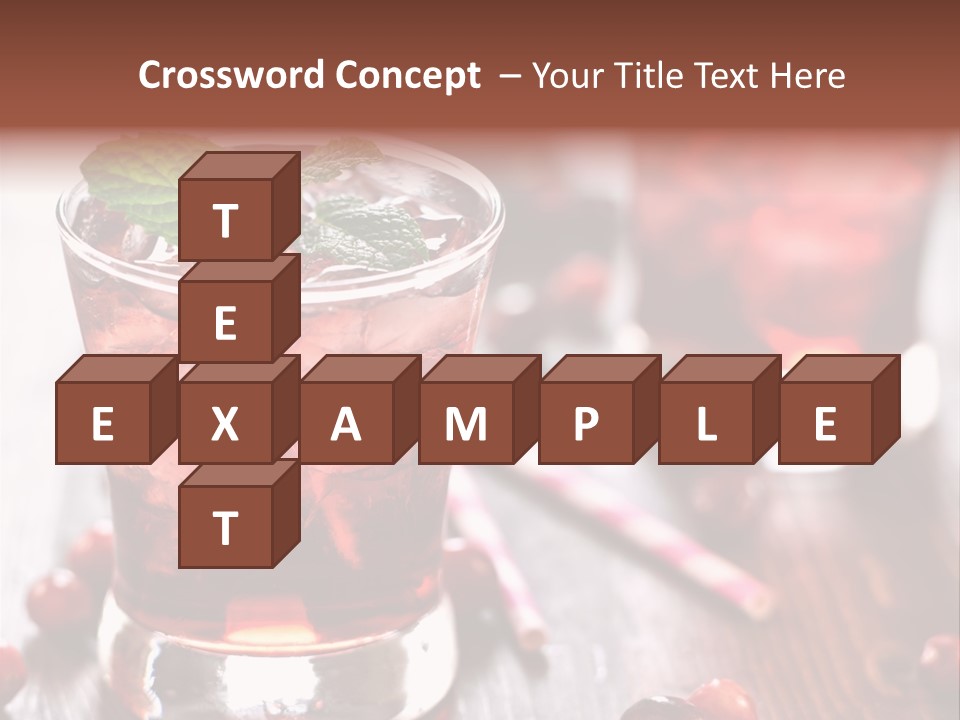 Alcoholic Liquid Food PowerPoint Template