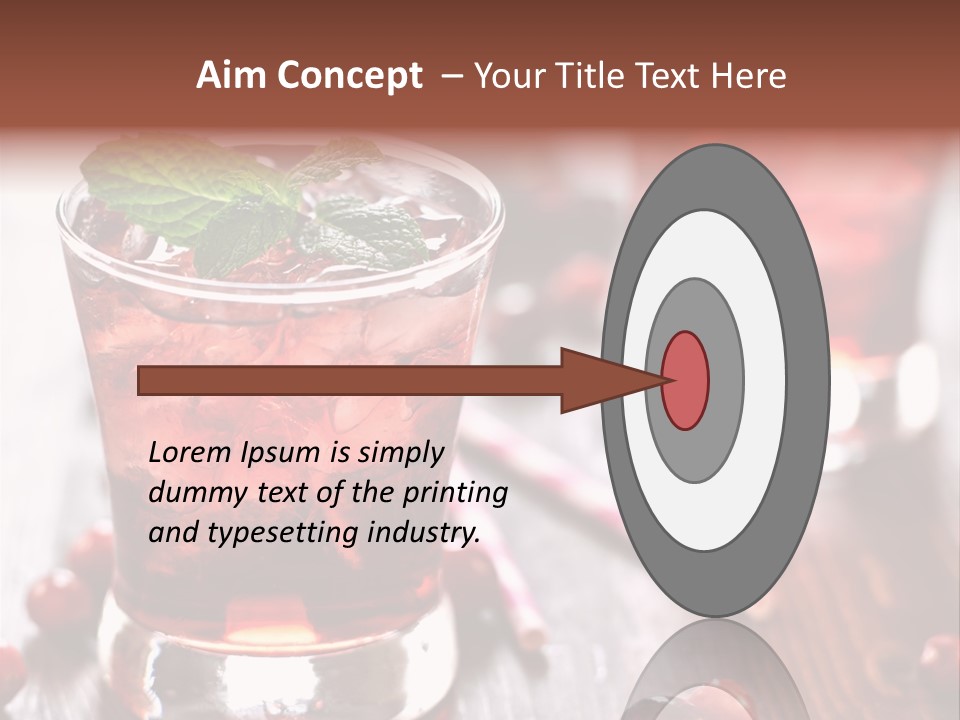 Alcoholic Liquid Food PowerPoint Template