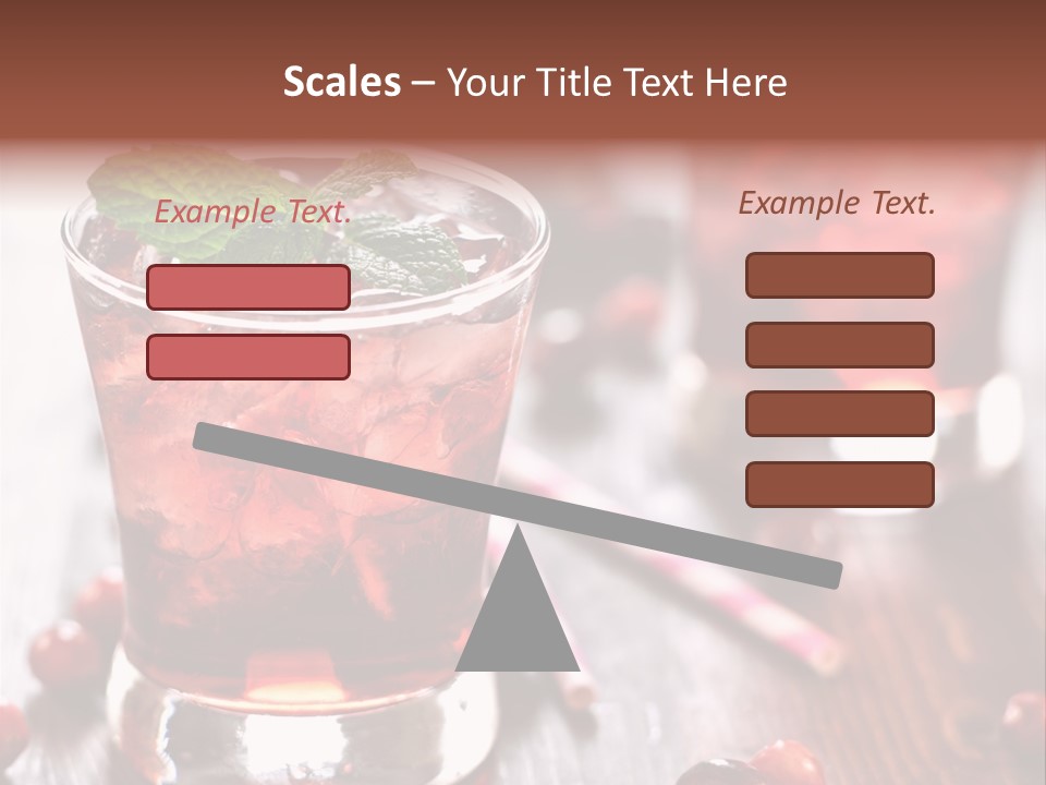 Alcoholic Liquid Food PowerPoint Template