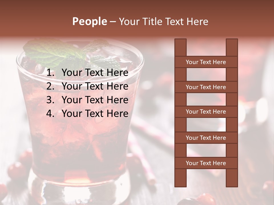 Alcoholic Liquid Food PowerPoint Template