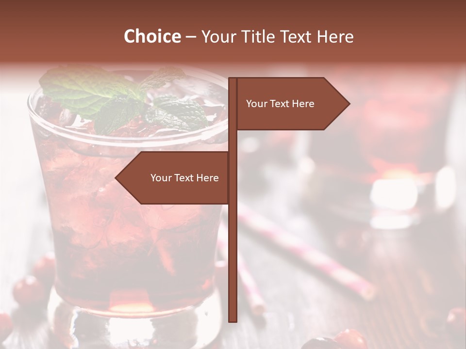 Alcoholic Liquid Food PowerPoint Template