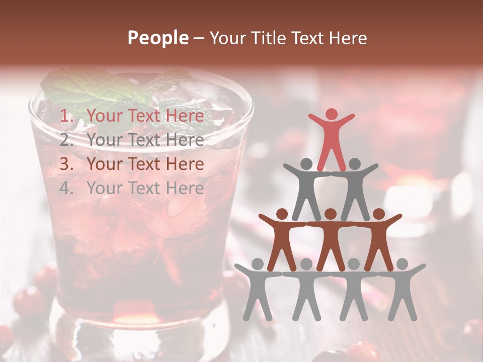 Alcoholic Liquid Food PowerPoint Template
