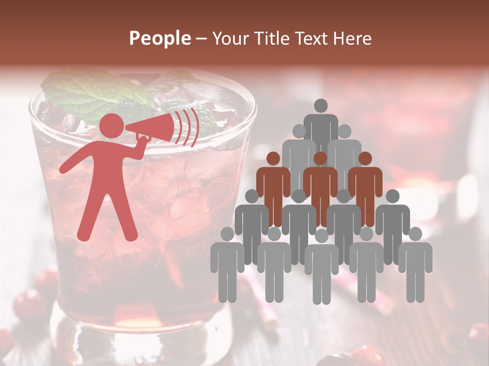 Alcoholic Liquid Food PowerPoint Template