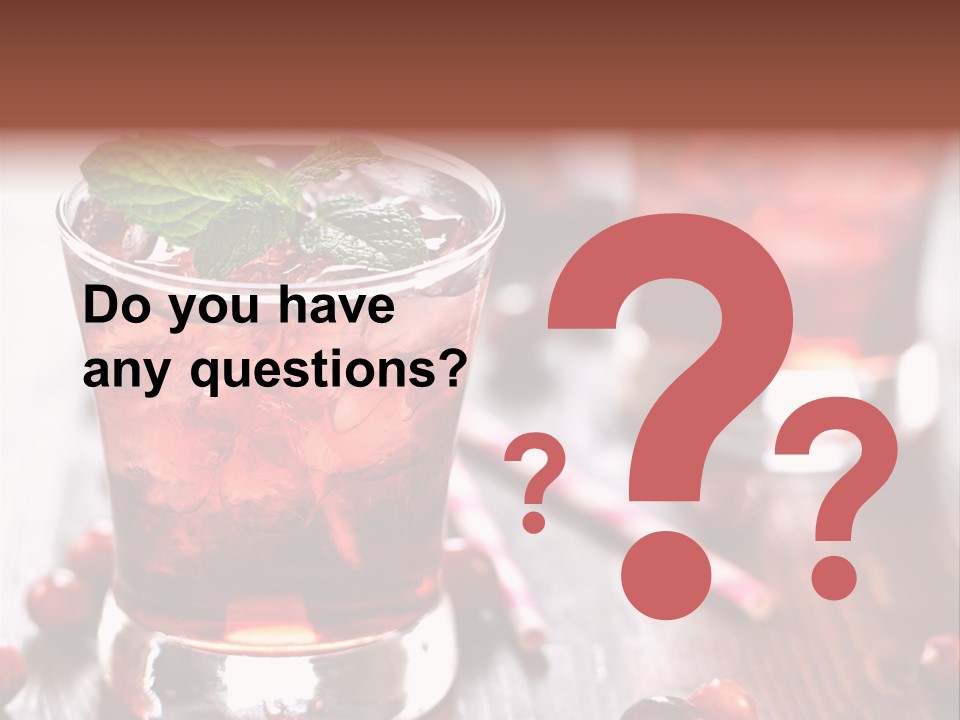 Alcoholic Liquid Food PowerPoint Template