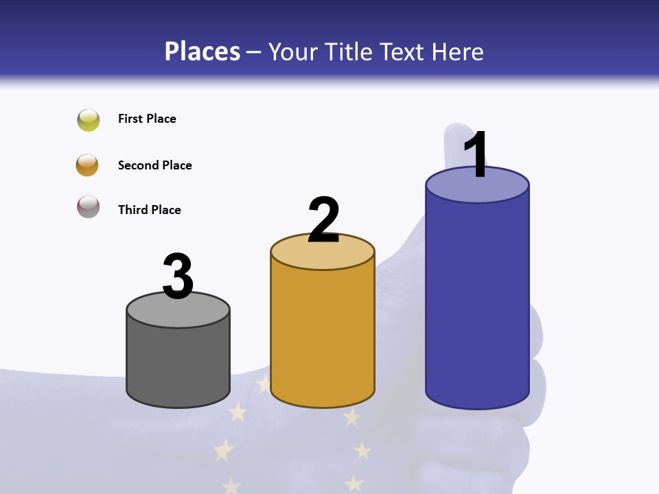 Flag Success European Union PowerPoint Template