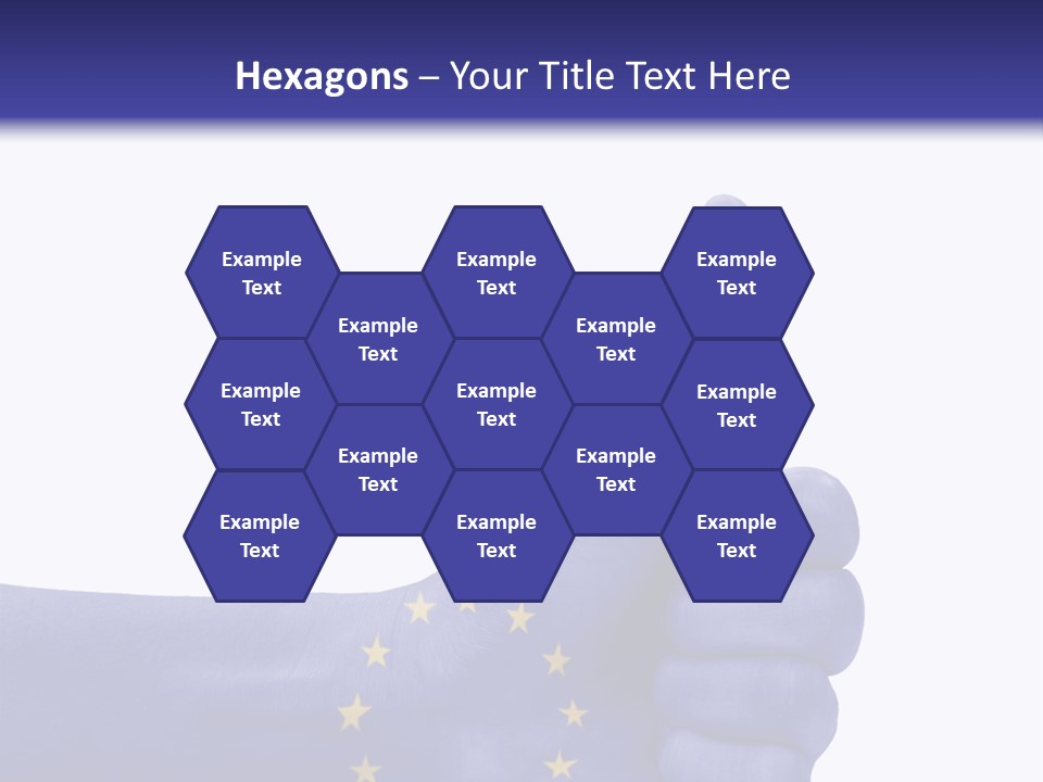 Flag Success European Union PowerPoint Template