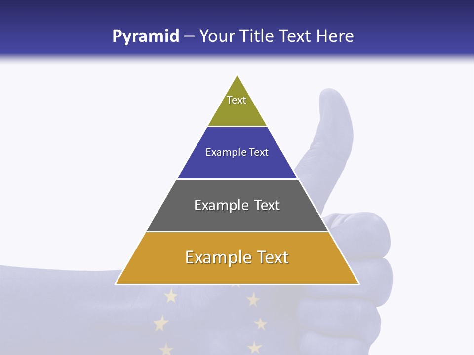 Flag Success European Union PowerPoint Template