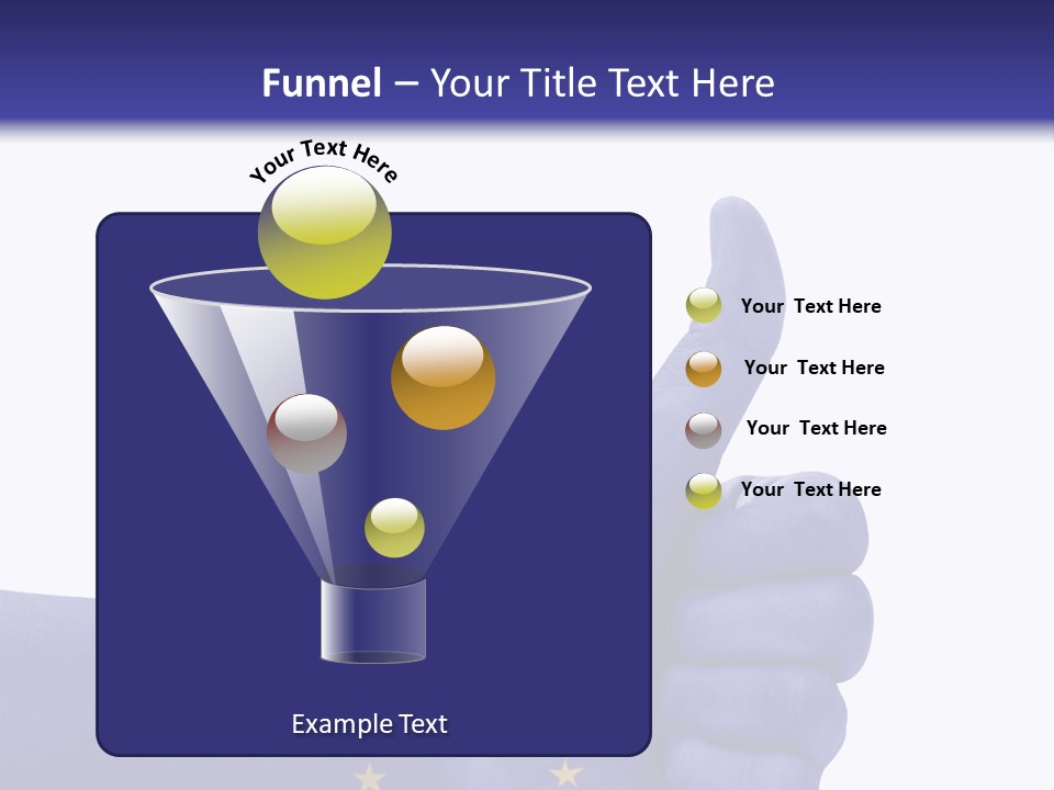 Flag Success European Union PowerPoint Template