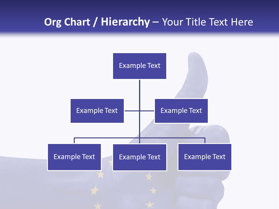 Flag Success European Union PowerPoint Template