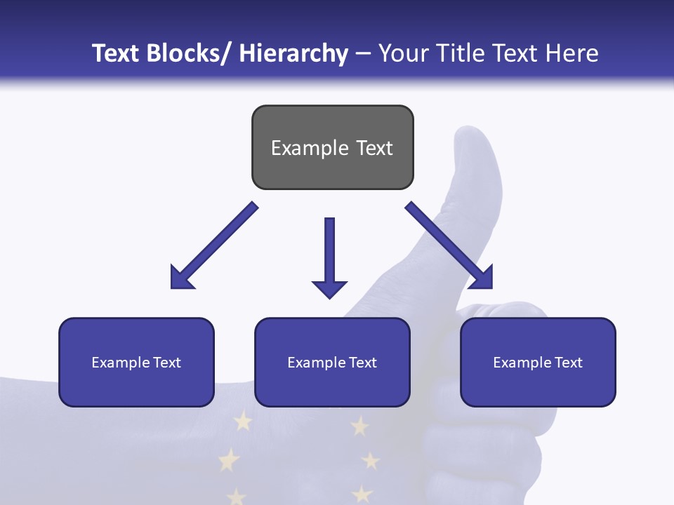 Flag Success European Union PowerPoint Template