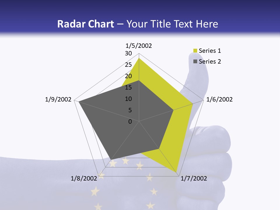 Flag Success European Union PowerPoint Template