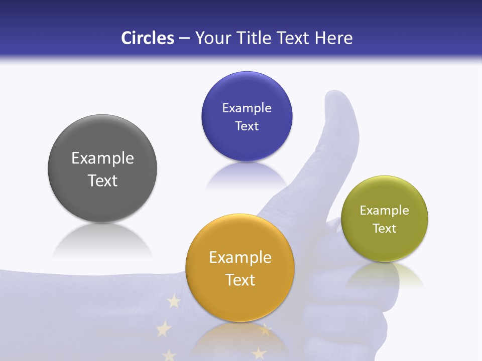 Flag Success European Union PowerPoint Template