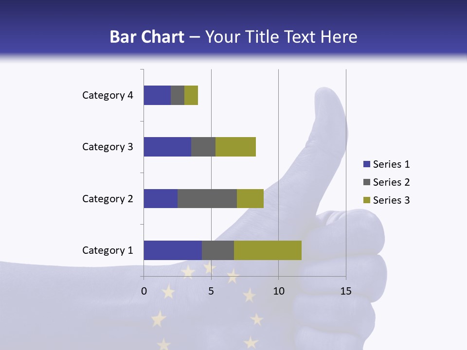 Flag Success European Union PowerPoint Template