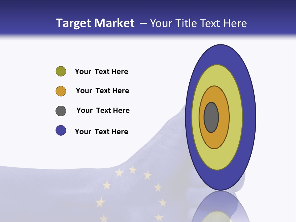 Flag Success European Union PowerPoint Template