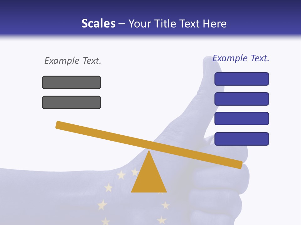 Flag Success European Union PowerPoint Template