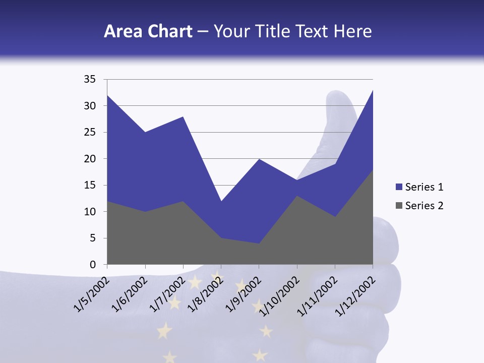 Flag Success European Union PowerPoint Template