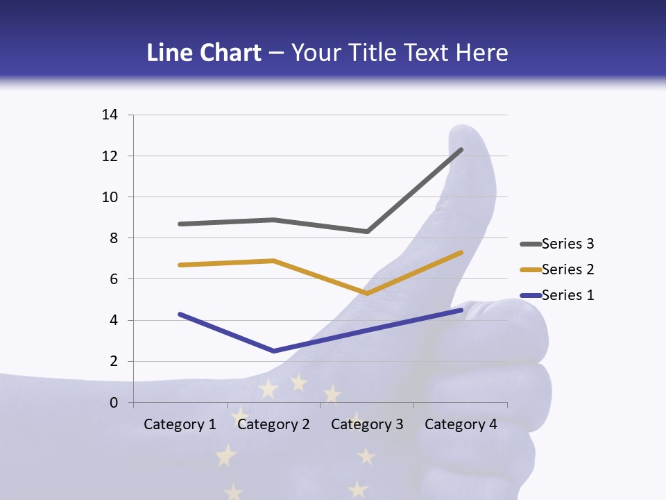 Flag Success European Union PowerPoint Template