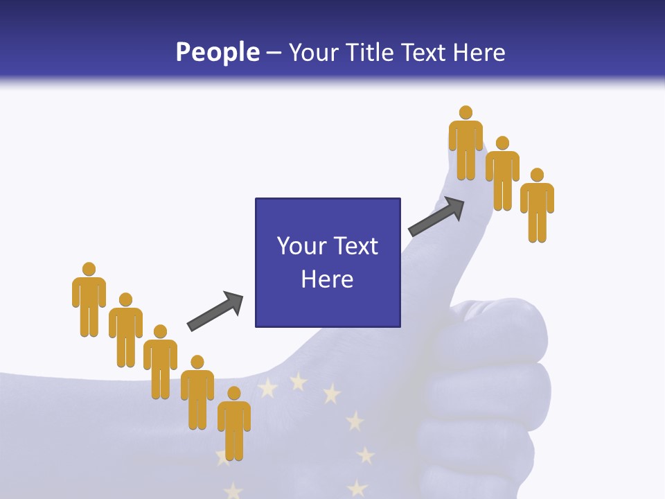 Flag Success European Union PowerPoint Template