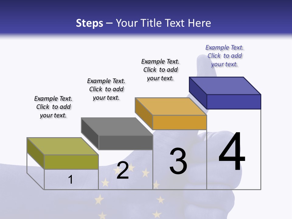 Flag Success European Union PowerPoint Template
