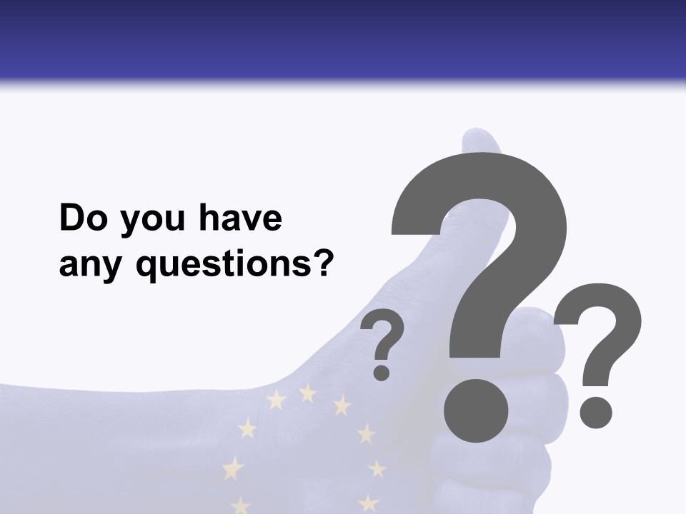 Flag Success European Union PowerPoint Template