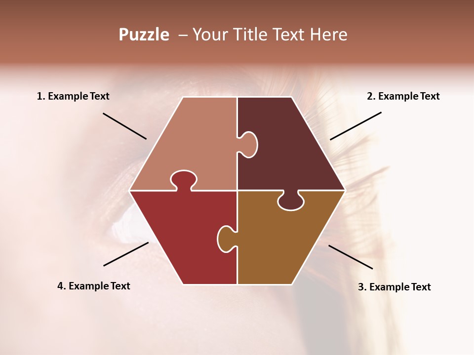 Young Eyelashes Woman PowerPoint Template