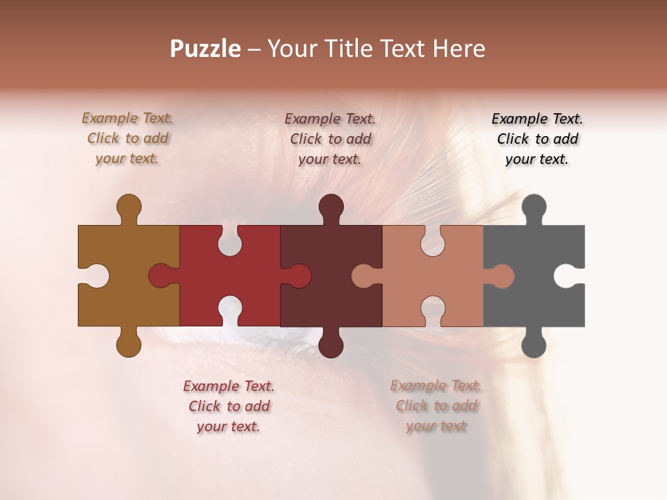 Young Eyelashes Woman PowerPoint Template