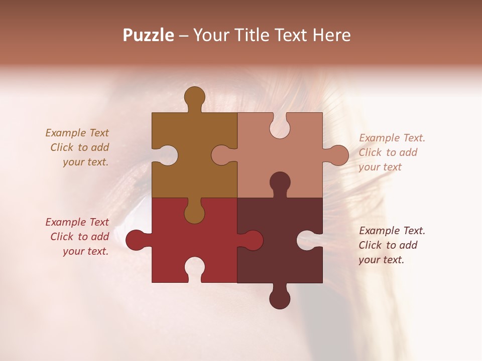 Young Eyelashes Woman PowerPoint Template