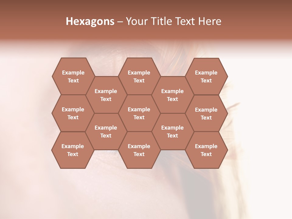 Young Eyelashes Woman PowerPoint Template