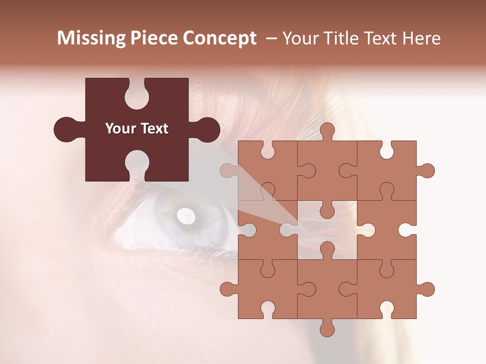 Young Eyelashes Woman PowerPoint Template