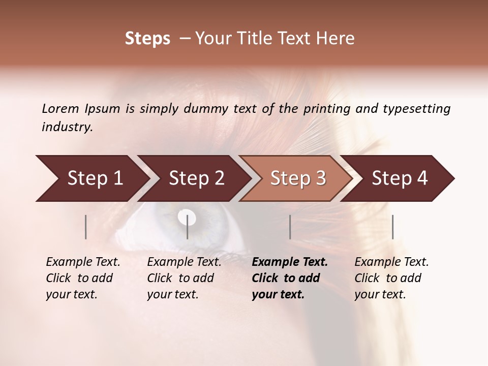 Young Eyelashes Woman PowerPoint Template