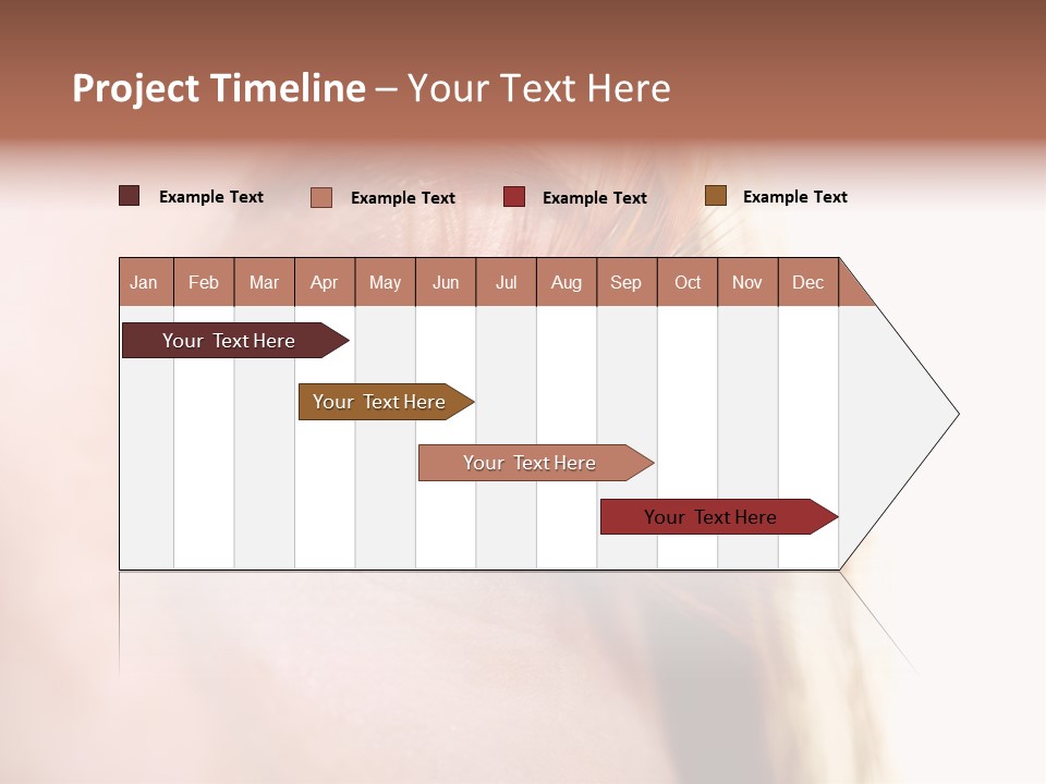 Young Eyelashes Woman PowerPoint Template