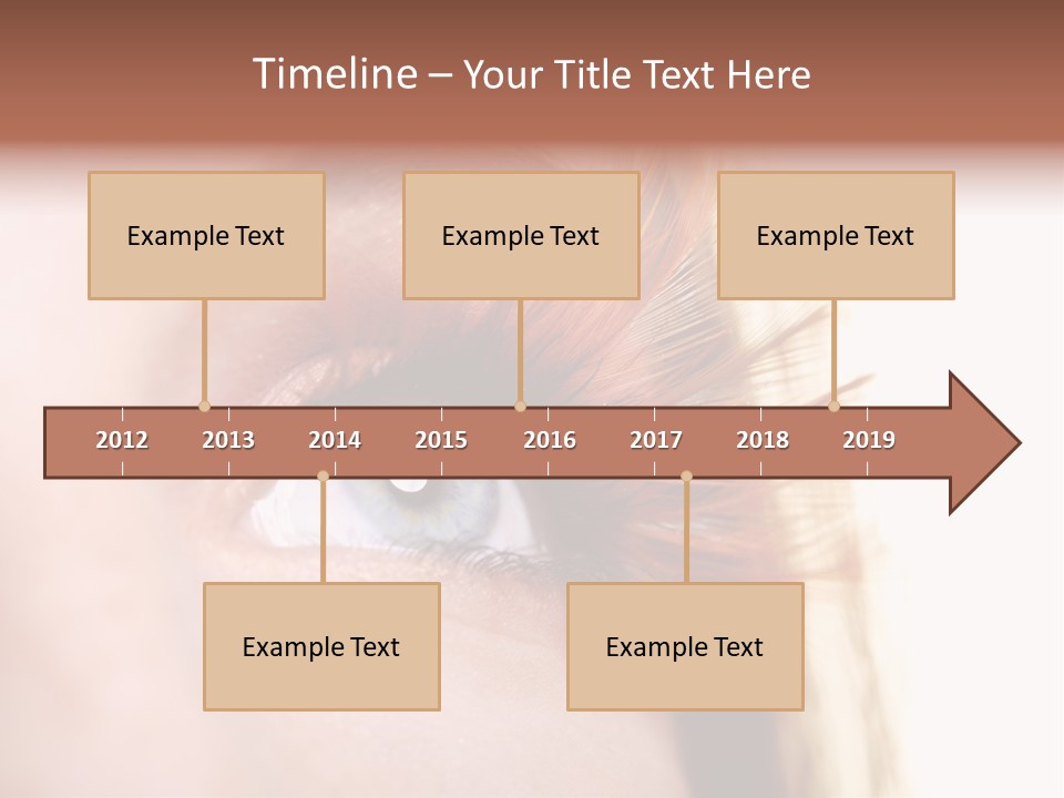 Young Eyelashes Woman PowerPoint Template