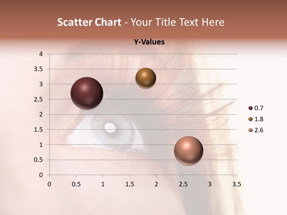 Young Eyelashes Woman PowerPoint Template