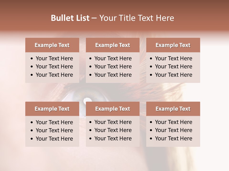 Young Eyelashes Woman PowerPoint Template