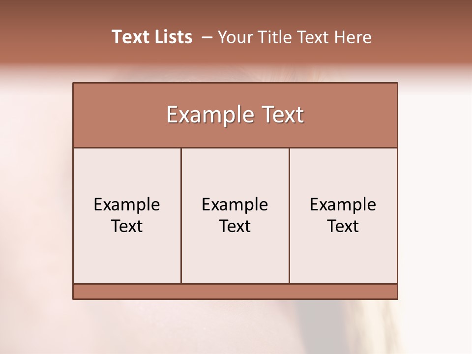 Young Eyelashes Woman PowerPoint Template