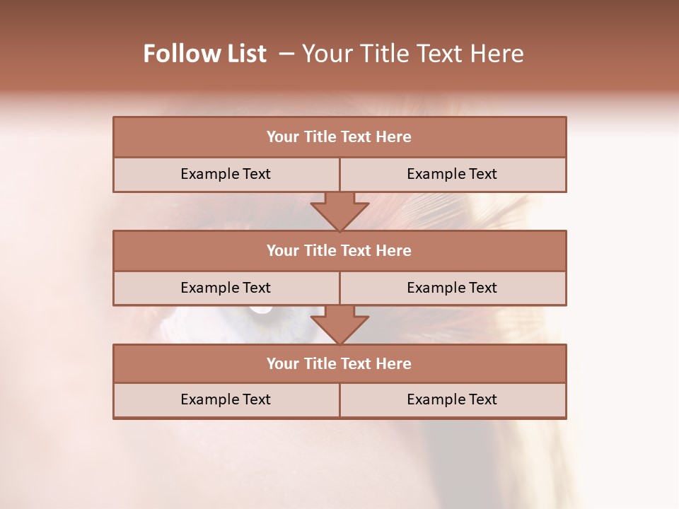 Young Eyelashes Woman PowerPoint Template