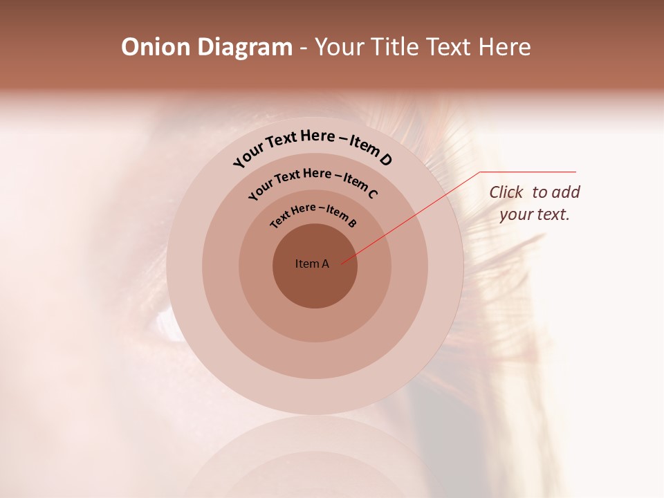 Young Eyelashes Woman PowerPoint Template