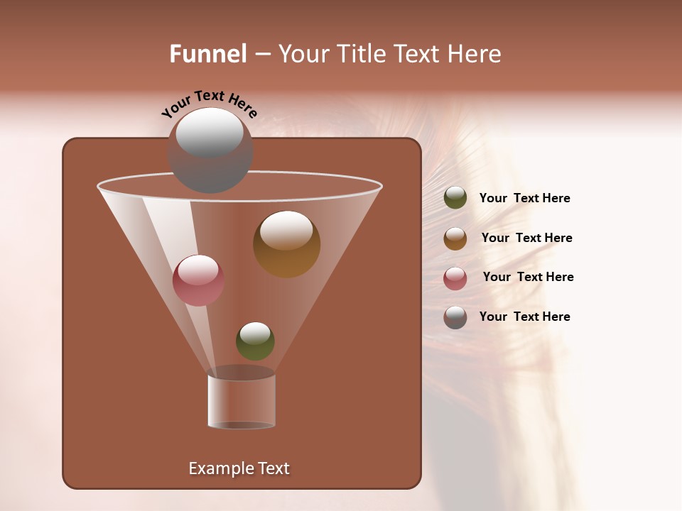 Young Eyelashes Woman PowerPoint Template