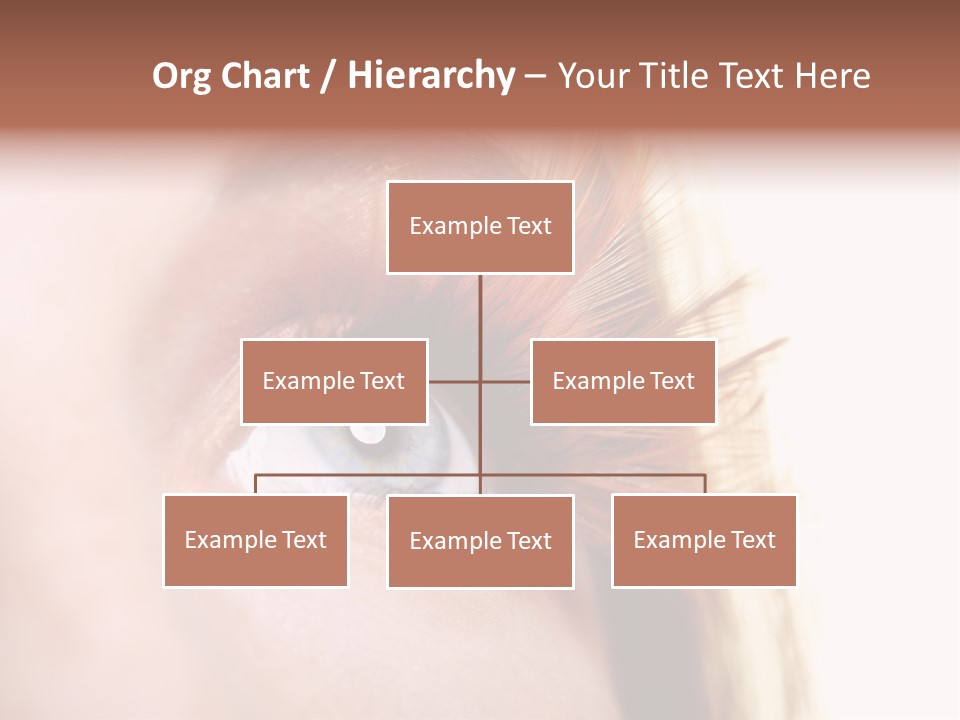 Young Eyelashes Woman PowerPoint Template