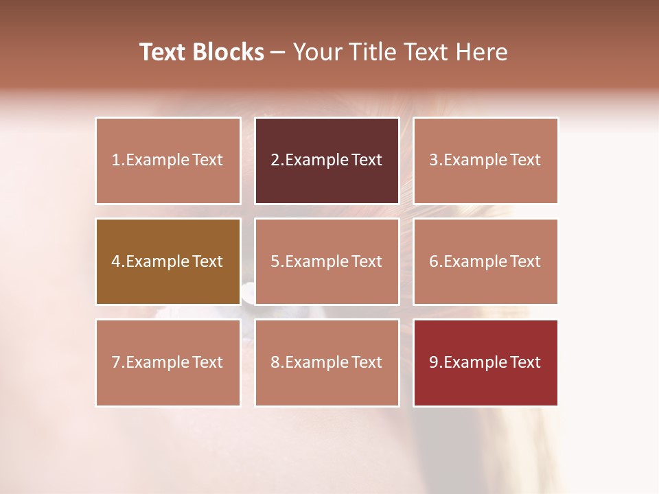 Young Eyelashes Woman PowerPoint Template