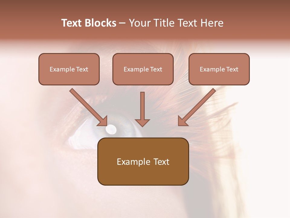 Young Eyelashes Woman PowerPoint Template