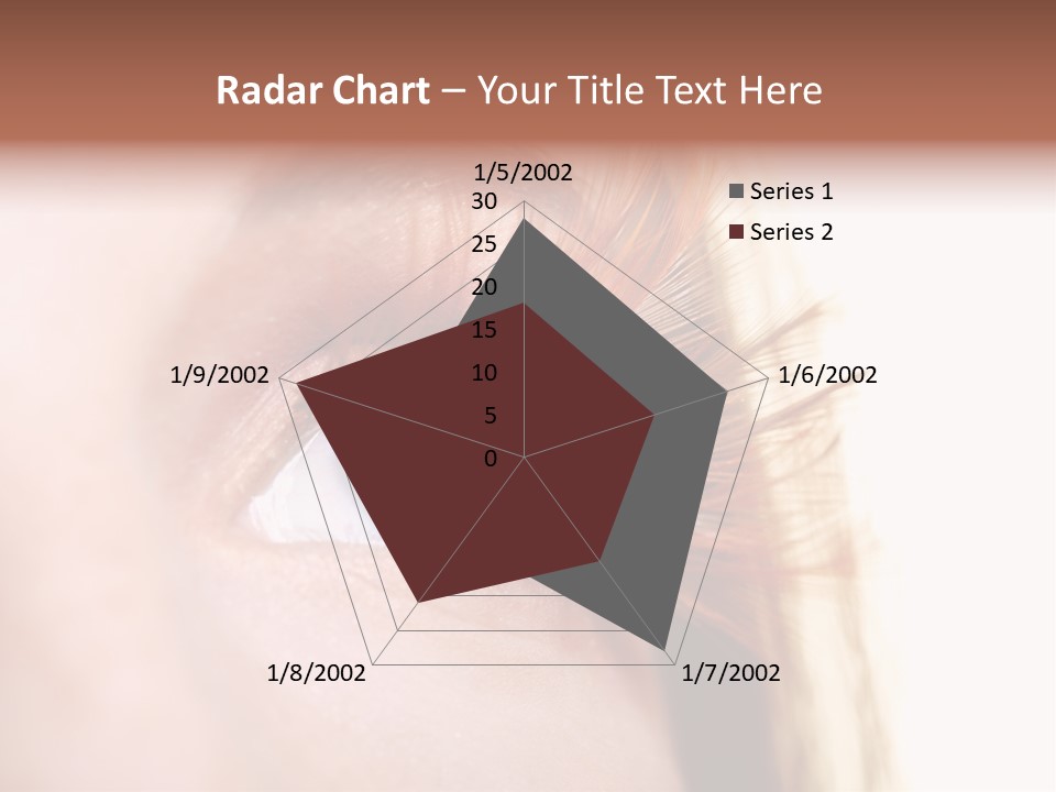 Young Eyelashes Woman PowerPoint Template