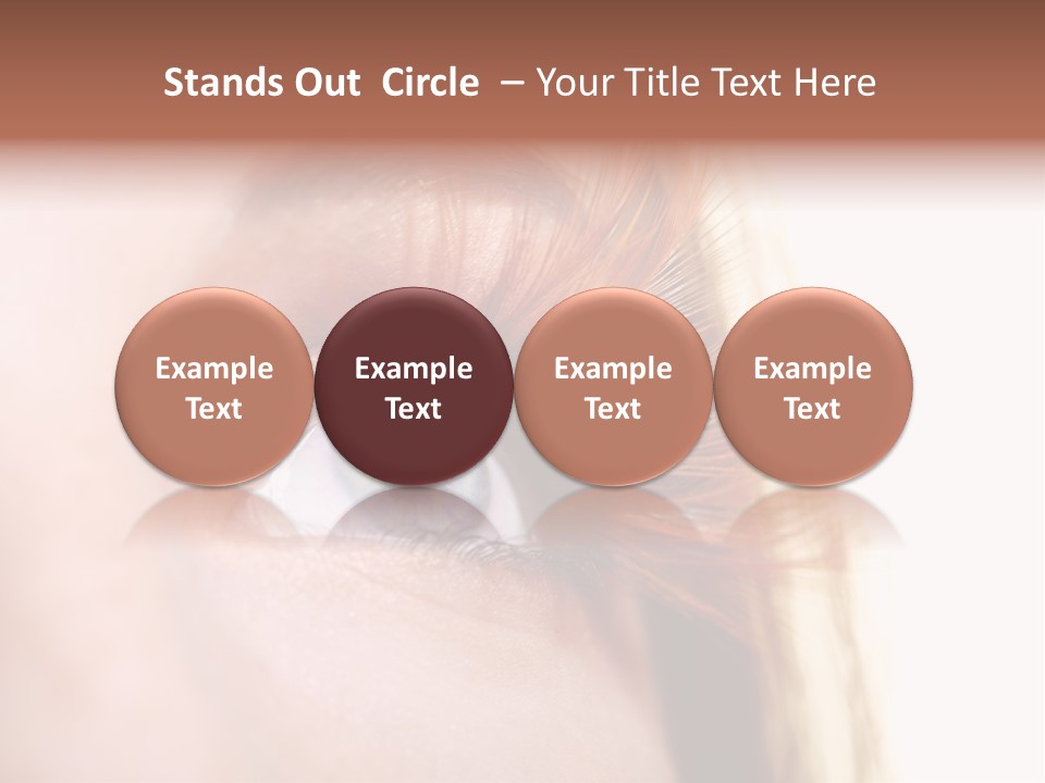 Young Eyelashes Woman PowerPoint Template