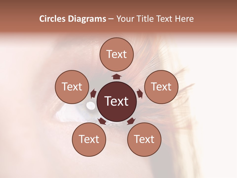 Young Eyelashes Woman PowerPoint Template