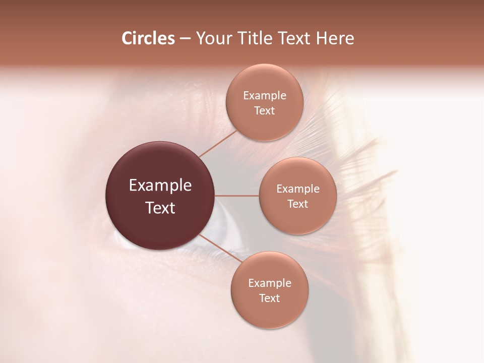 Young Eyelashes Woman PowerPoint Template