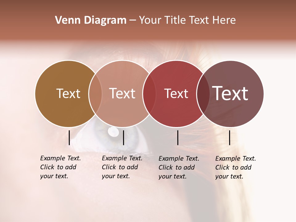 Young Eyelashes Woman PowerPoint Template