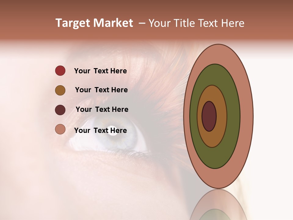 Young Eyelashes Woman PowerPoint Template