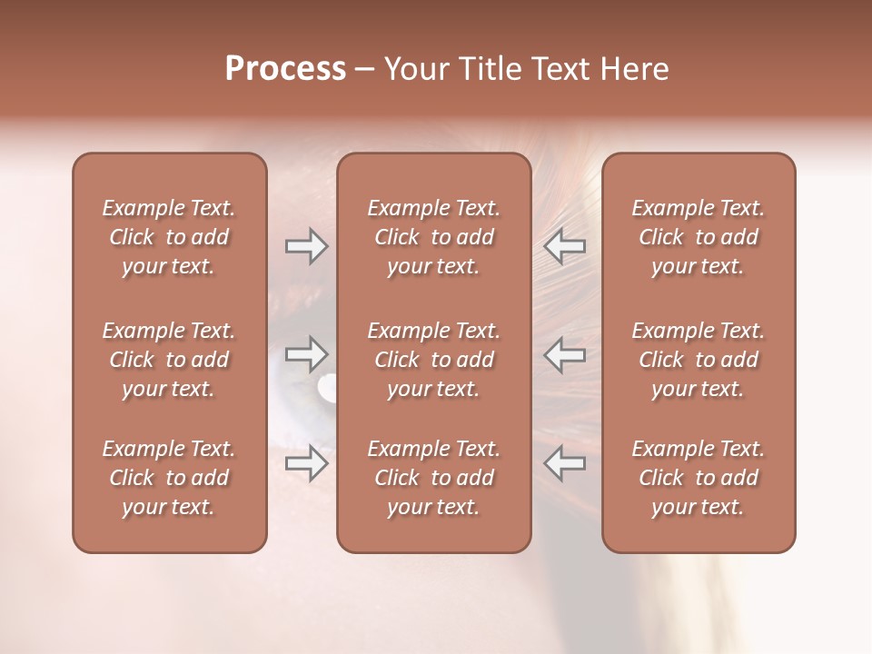 Young Eyelashes Woman PowerPoint Template