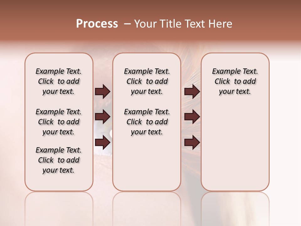 Young Eyelashes Woman PowerPoint Template