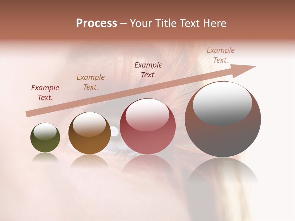 Young Eyelashes Woman PowerPoint Template